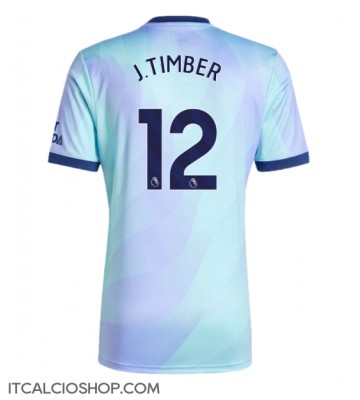 Arsenal Jurrien Timber #12 Terza Maglia 2024-25 Manica Corta